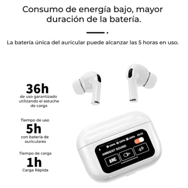 Audifonos Bluetooth Con Pantalla Touch - Image 2