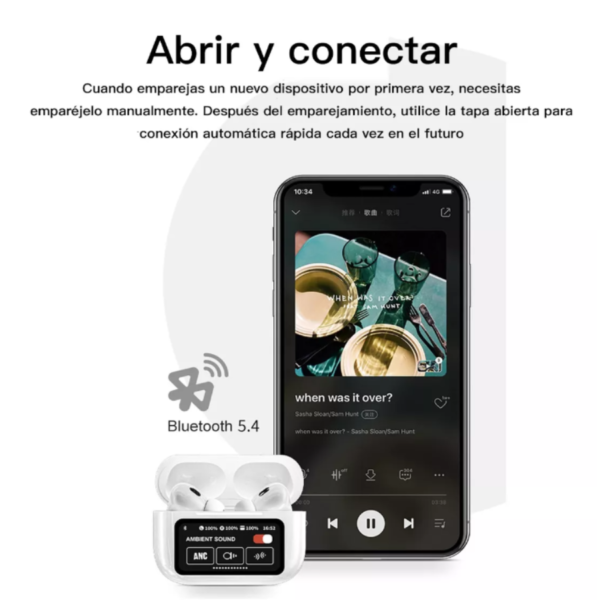 Audifonos Bluetooth Con Pantalla Touch - Image 3